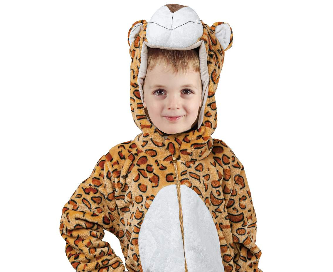 Costume for child Leopard (hooded jumpsuit), size 92/104 cm